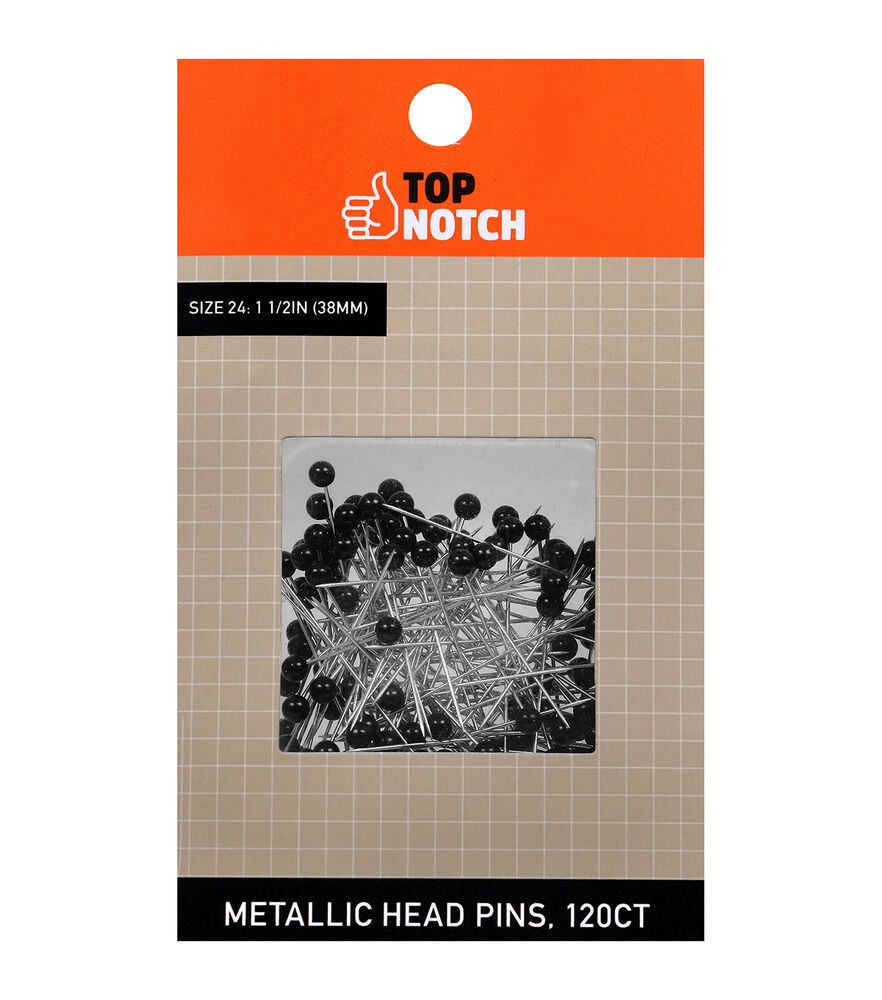 Metal Head Straight Pins - Notions