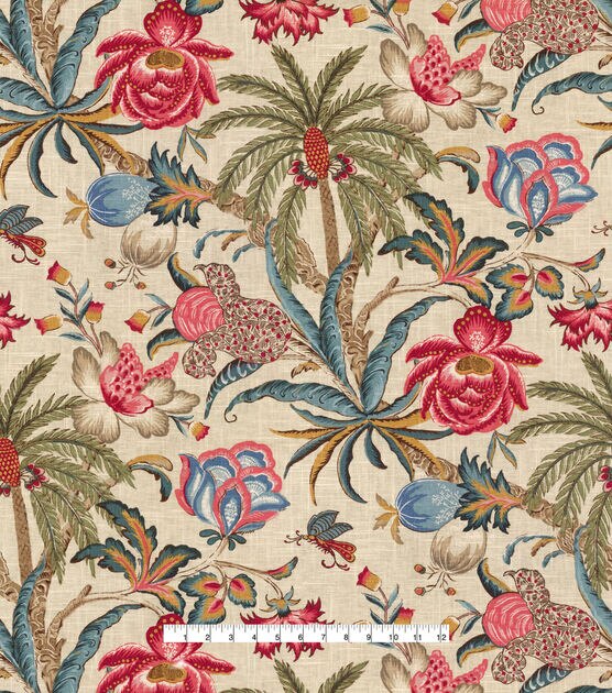 Waverly Upholstery Fabric Exotic Curiosity Jewel, , hi-res, image 4
