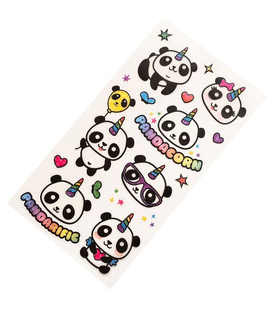 Sticko Panda-Corn Flat Stickers, , hi-res, image 2