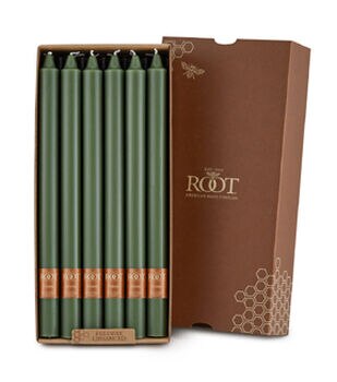 ROOT Candles 9 Unscented Smooth Arista Taper Candles 12ct