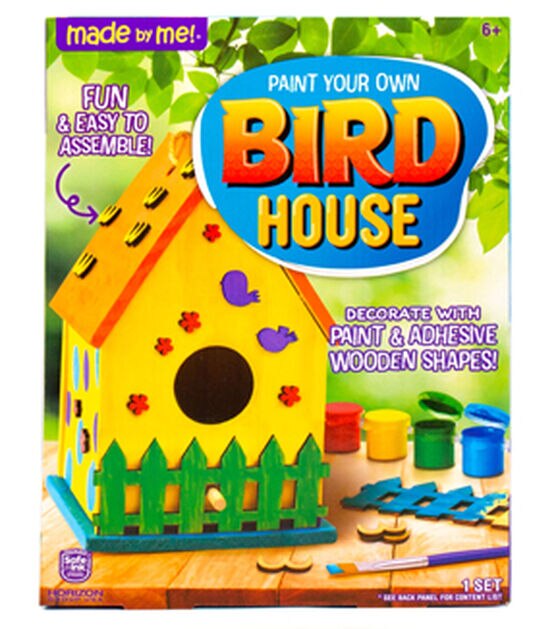 Made By Me! 12" Bird House Painting Kit, , hi-res, image 3