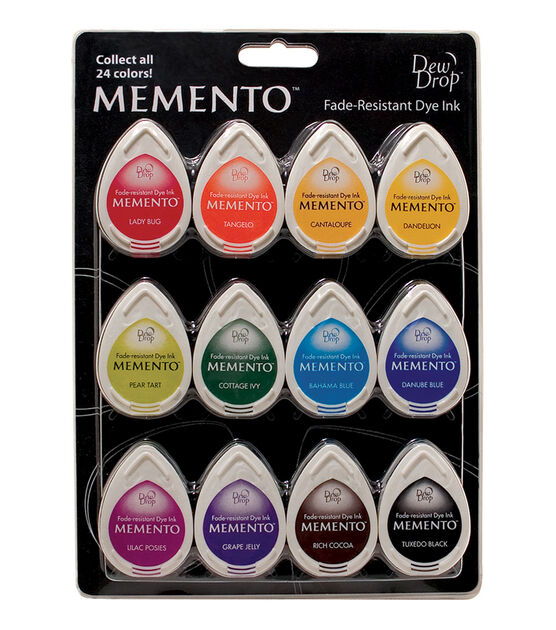 Memento Dew Drop Dye Ink Pads 12-pkg-snow Cones