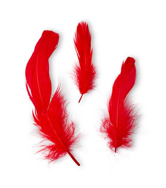 Zucker Marabou Feathers .25oz Red