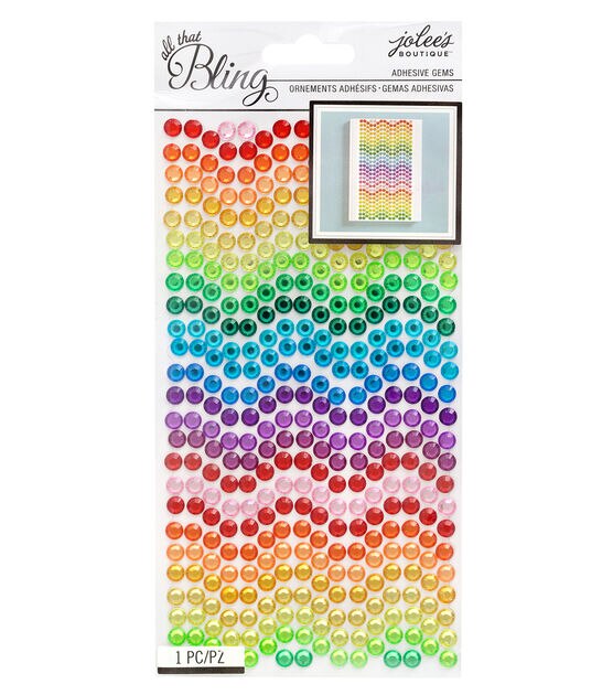 American Crafts Bling Stickers Radiant Rainbow