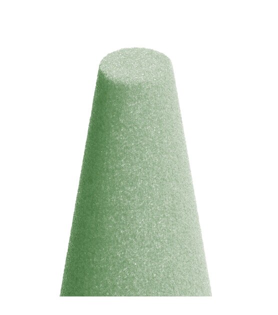 Green Styrofoam Cone, Dry Floral Foam Cones 6 inches, Styrofoam Cones for  Crafts, Artificial Flowers and Cemetery vases, Each Craft Cone Measures 6  x 2.75 - 8 Pack : : Office Products