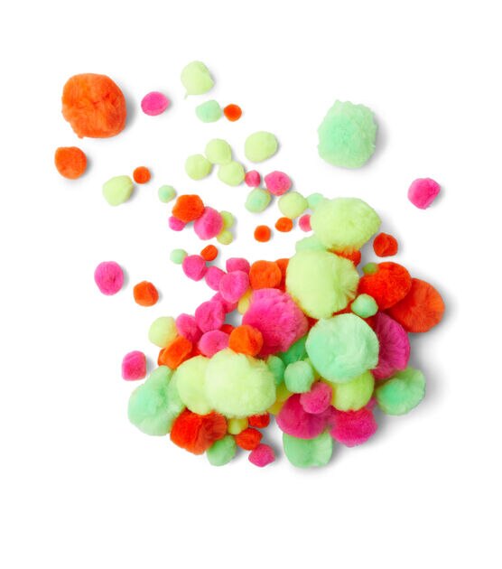 7mm Multicolor Assorted Pom Poms 100ct by POP! by POP!