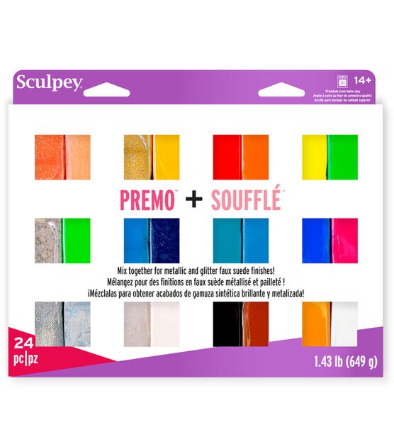 Sculpey Premo + Souffle Clay Multipack 1oz 24/Pkg