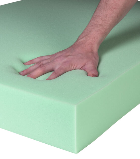Foamy Foam High Density 6 inch Thick, 24 inch Wide, 24 inch Long Upholstery Foam, Cushion Replacement
