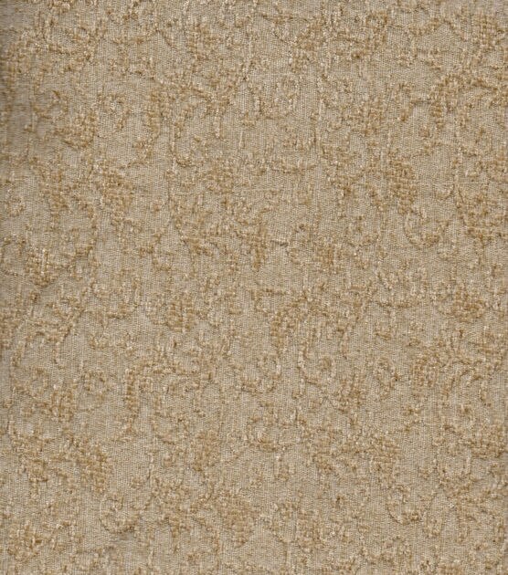 Signature Series Lightweight Decor Chenille Fabric 54 Beige