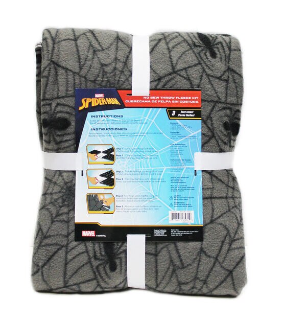 The Amazing Spiderman – No Sew – Cozy Fabric Throw Fleece Blanket Kit – All  Rolled Up