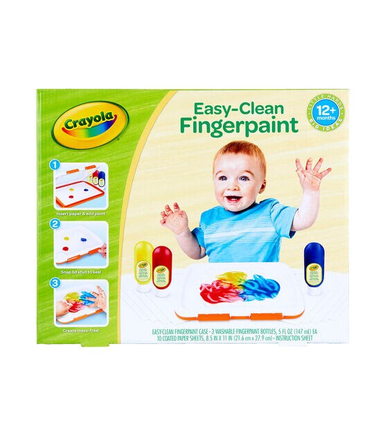Crayola My First Fingerpaint Kit, Washable Paint, Gifts, Ages 1, 2, 3, 4, 5