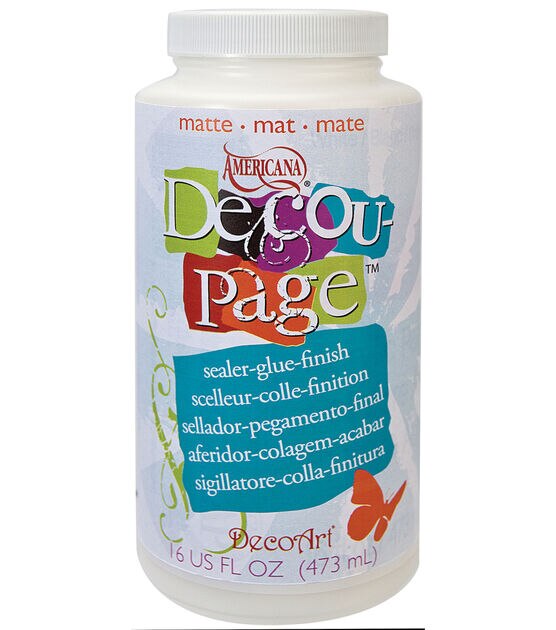 DecoArt Americana Decoupage Glue 16 Oz Matte