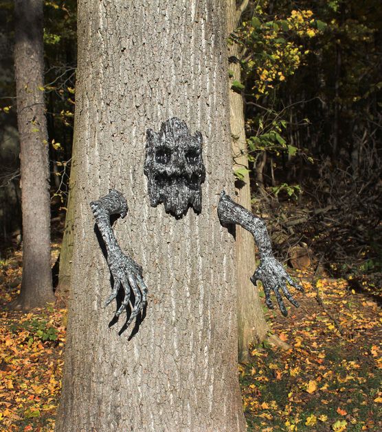 19.5" Halloween Creepy Tree Face by Place & Time, , hi-res, image 4