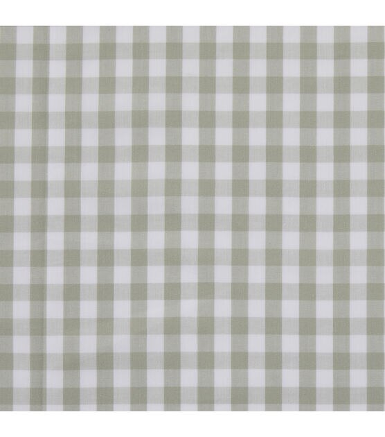 Sage Green Mini Gingham Shirting Fabric