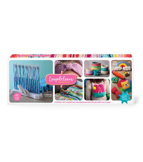 Kids Loom Loops, 7 Potholders Weaving Loom Kit Toys, Polyester DIY Craft  Supplies for Kids and Beginners 