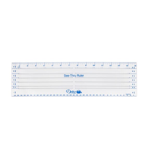 Dritz Quilt-N-Sew See-Through Ruler 2x18