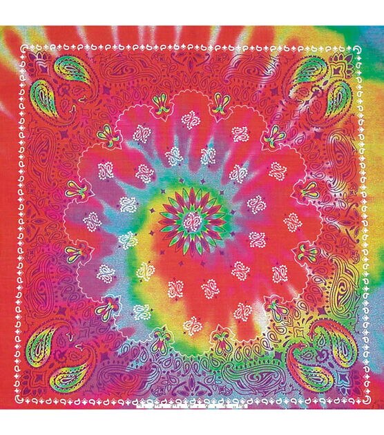 22" x 22" Cotton Paisley Bandana, , hi-res, image 16