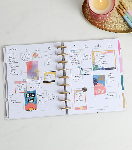 Happy Planner Classic Undated Bright & Fun Vertical 12 Month Planner, , hi-res, image 7