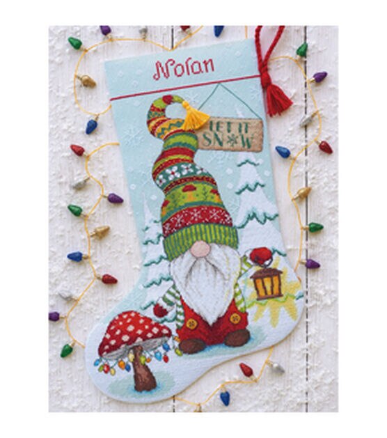 Dimensions Counted Cross Stitch Kit - Santa's Arrival Stocking