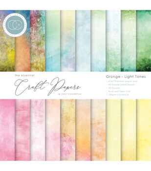 Craft Consortium 40 Sheet 6 x 6 Vivid Double Sided Paper Pack