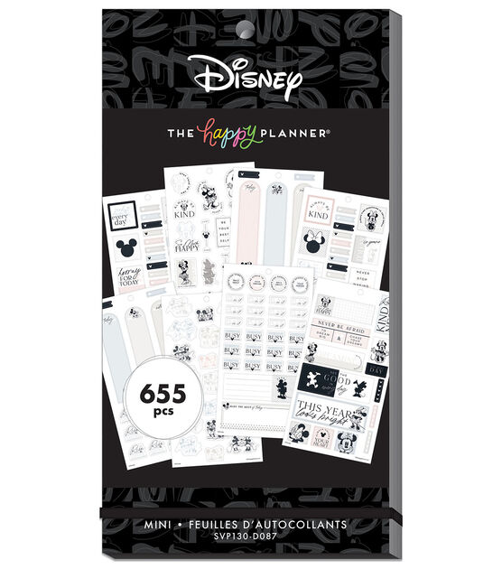 655pc Disney Mickey Mouse Happy Planner Sticker Pack