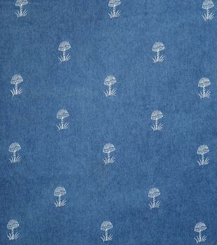 Light Wash Large Quilt Denim Fabric