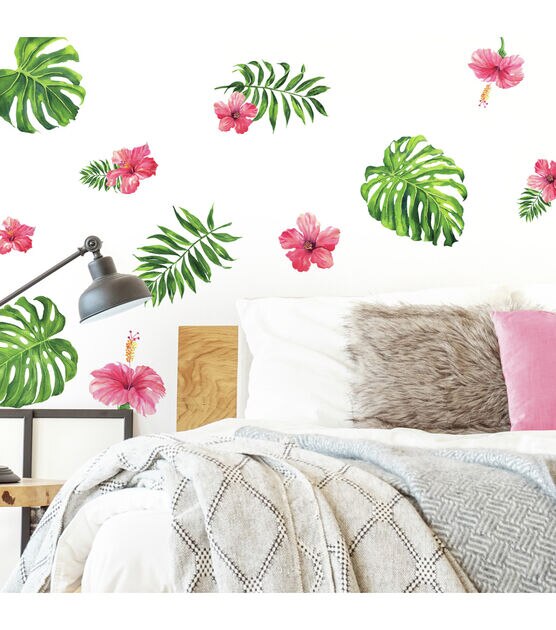 RoomMates Wall Decals Tropical Hibiscus Flower, , hi-res, image 4
