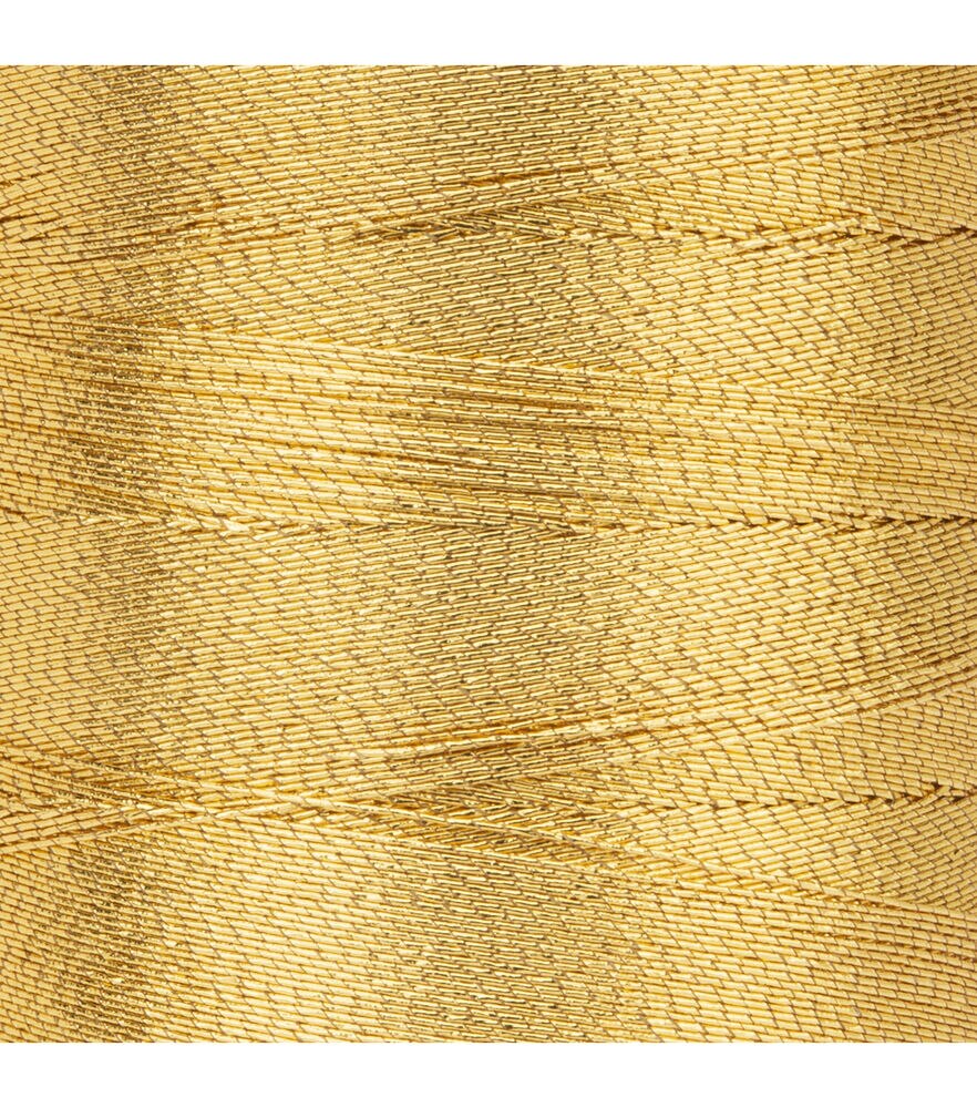 Coats & Clark 600yd Metallic 40wt Embroidery Thread, Metallic Gold Embroidery Threa, swatch, image 3