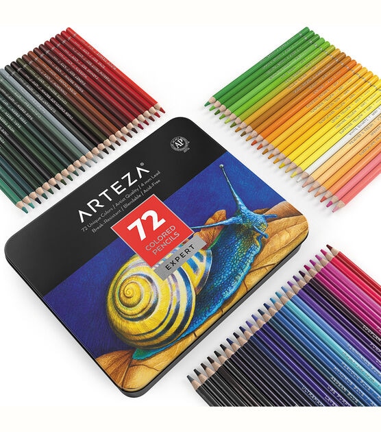 Using Arteza Expert Colored Pencils for Adult Coloring - by Anna Grunduls
