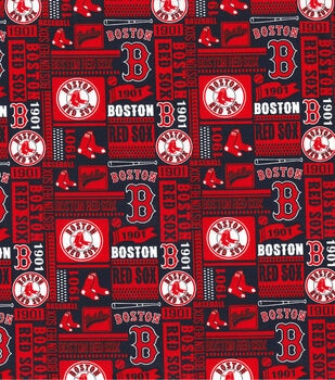 Boston Red Sox Fleece Fabric Block