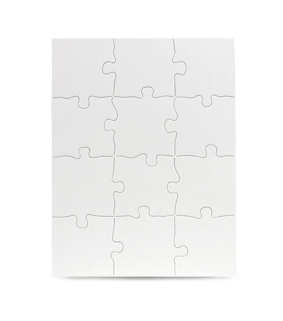 Blank Puzzles for Kids, 48 Pieces Each (8.5 x 11 Inches, 36 Sheets)