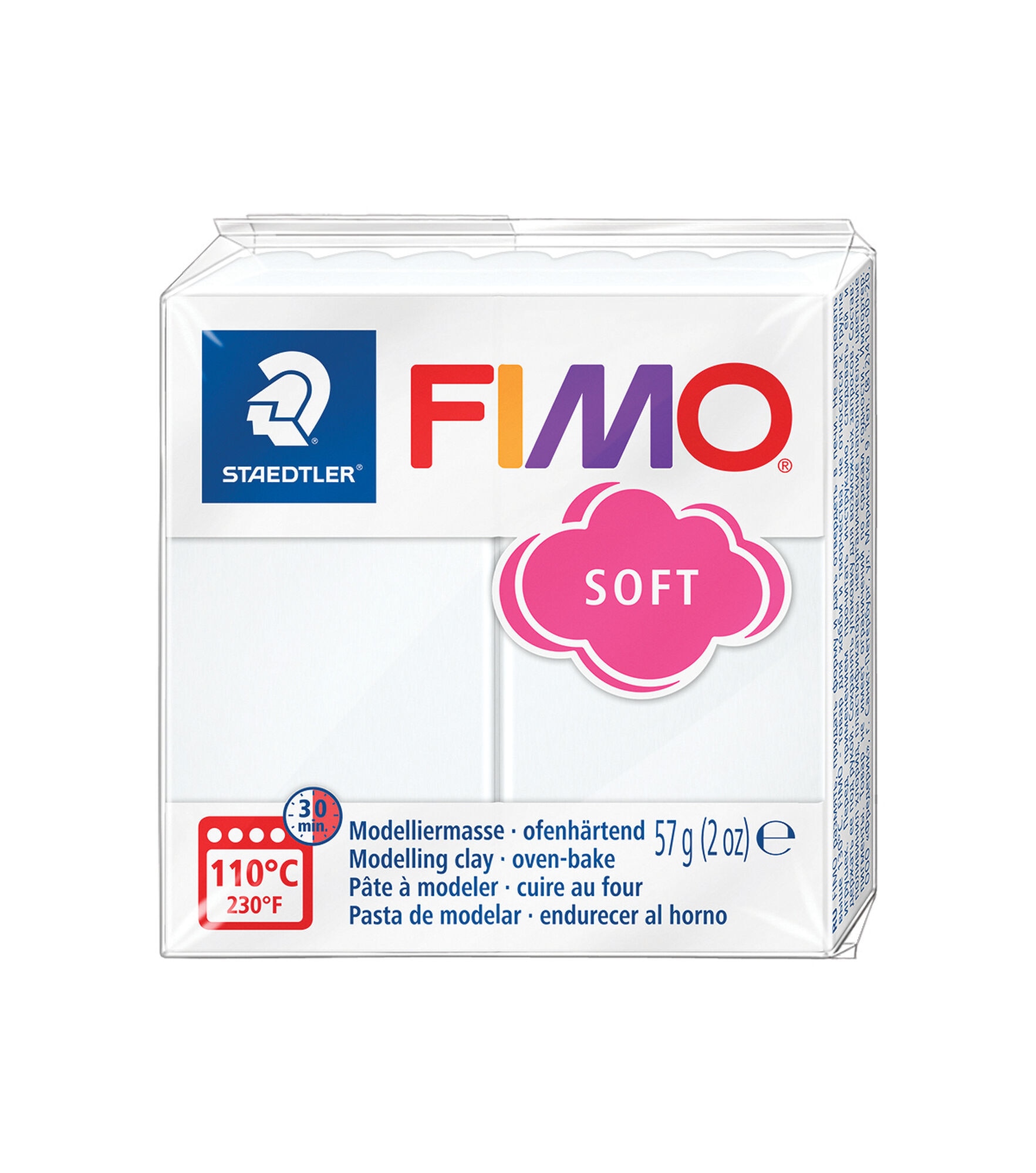 Staedtler Fimo Soft Polymer Clay - 2 oz, Pale Pink