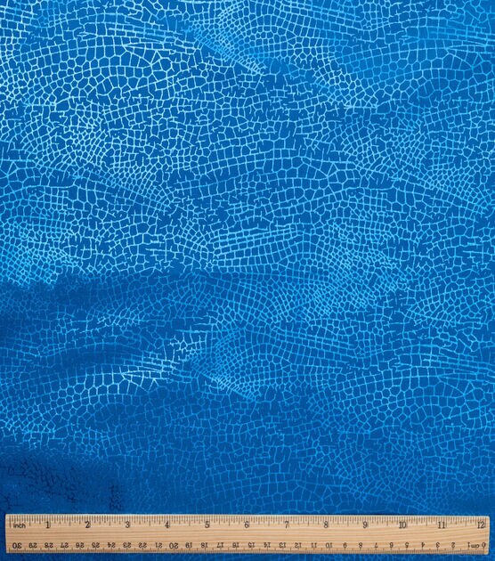 Dragonfly Wing Texture Blue Quilt Foil Cotton Fabric by Keepsake Calico, , hi-res, image 2