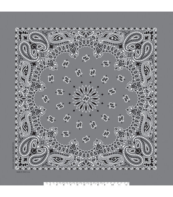 22" x 22" Cotton Paisley Bandana, , hi-res, image 11