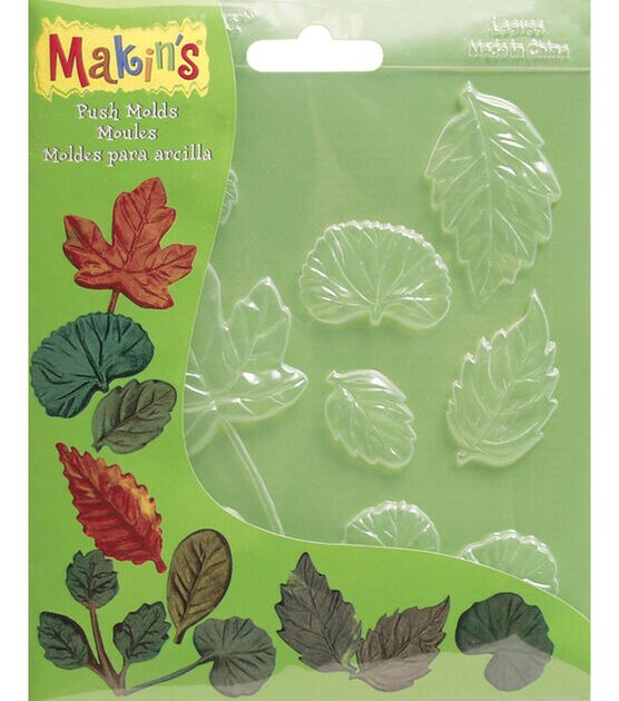 Makin's Leaves Modeling Clay Push Molds, , hi-res, image 1