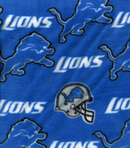 Fabric Traditions Detroit Lions Fleece Fabric Logo