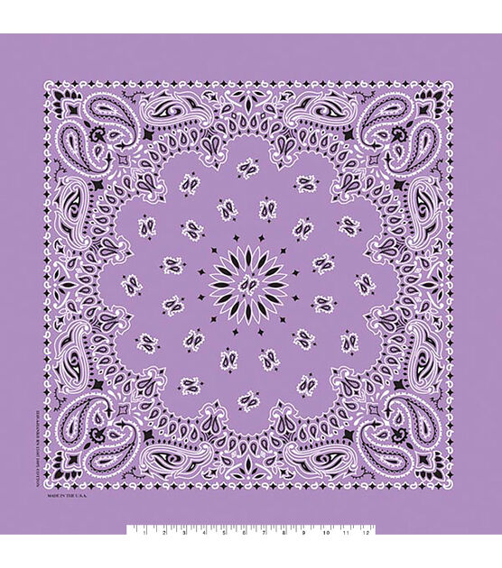 22" x 22" Cotton Paisley Bandana, , hi-res, image 18