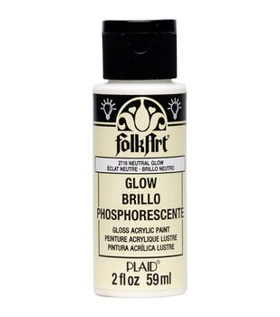 FolkArt Glow in The Dark Acrylic Paint 8 oz Neutral 8 fl oz