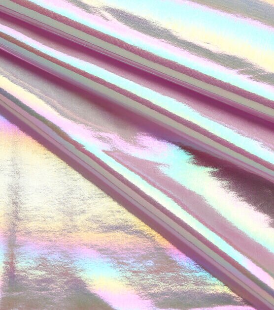 Holographic Diagonal Stripes Sequins on Stretch Mesh Rainbow