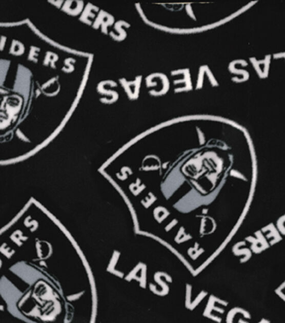 Las Vegas Raiders Hand Made Double Thick Fleece Tie Blanket / 