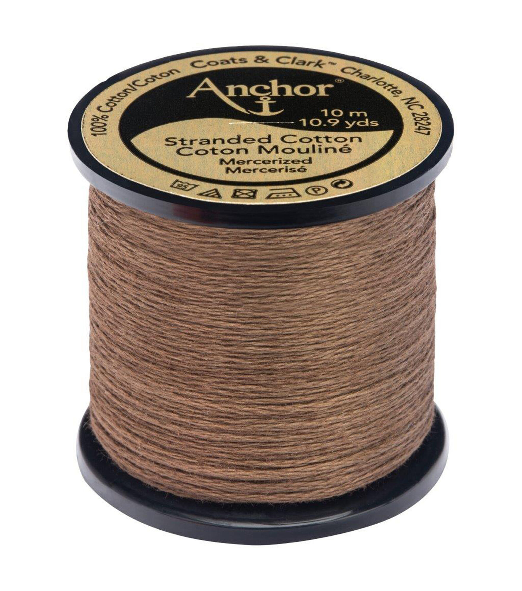 Anchor Cotton 10.9yd Yellows & Browns Cotton Embroidery Floss, 1086 Taupe Dark, hi-res