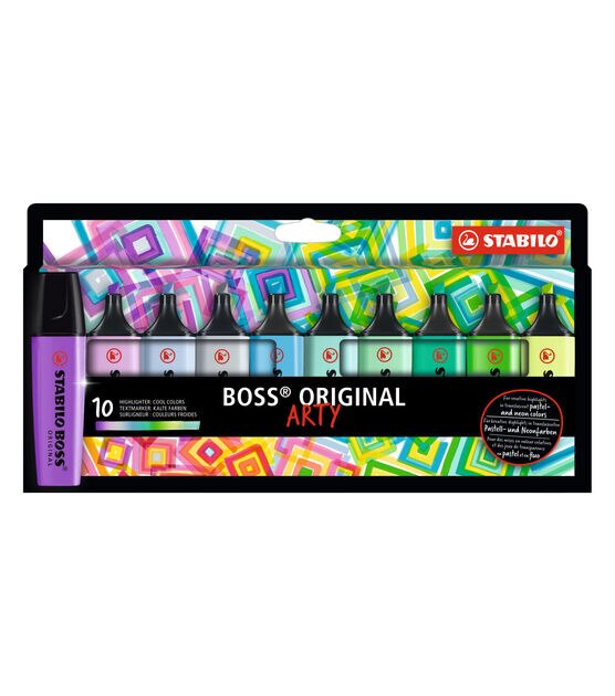 STABILO BOSS Original Highlighters 10-Cool Colors Set