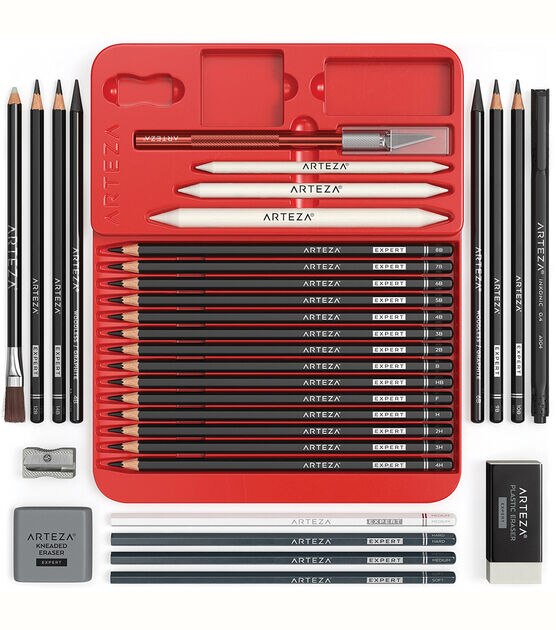 Arteza Professional Drawing Pencils Set 33pk, , hi-res, image 2