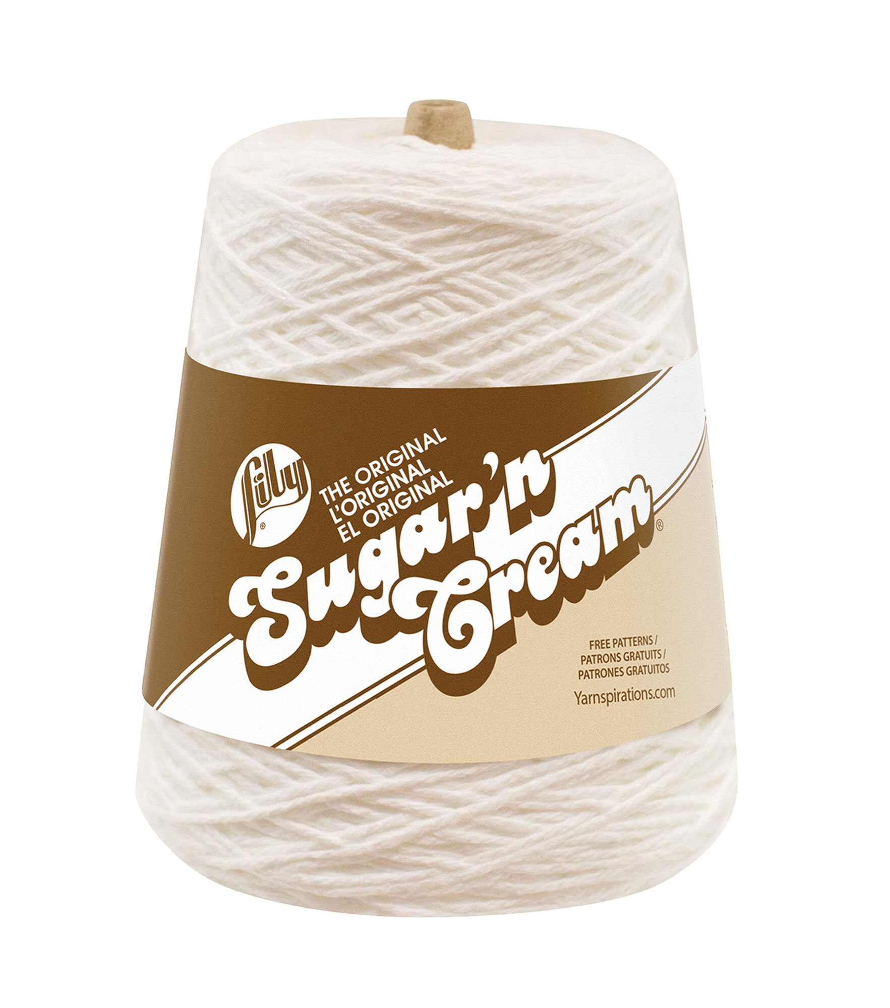 Lily Sugar'n Cream Cotton Cone Yarn, 14 oz, Autumn Leaves Ombre, 1 Cone