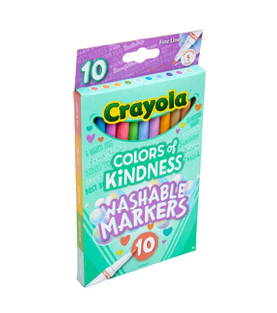 Crayola 10ct Assorted Colors of Kindness Fine Tip Markers, , hi-res, image 3