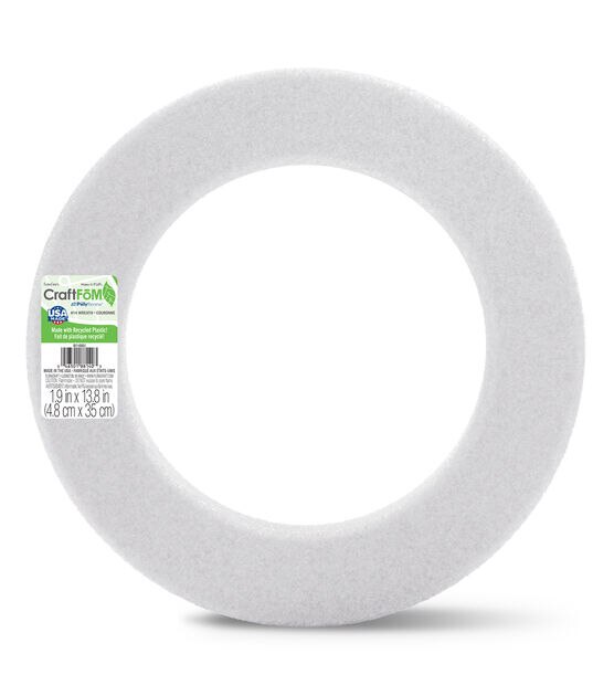 12 Pack Foam Circles for Crafts, Round Polystyrene Discs for DIY