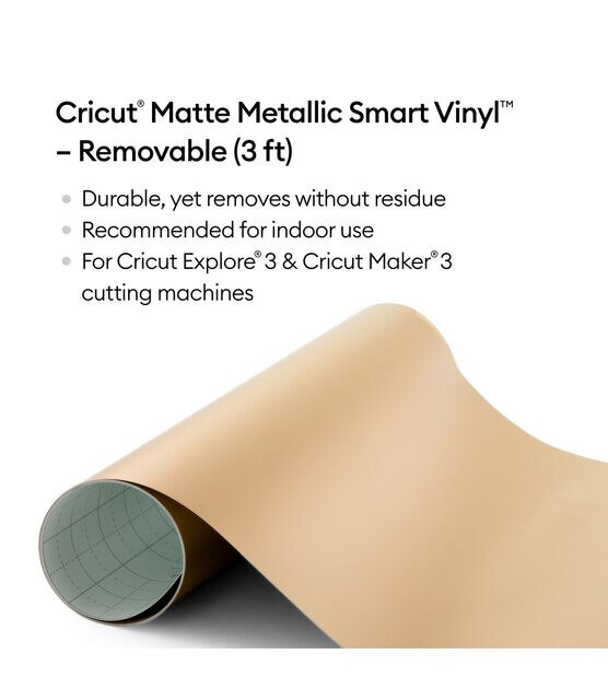 Cricut Joy Xtra Smart Vinyl - Removable, 3ft for DIY Crafts
