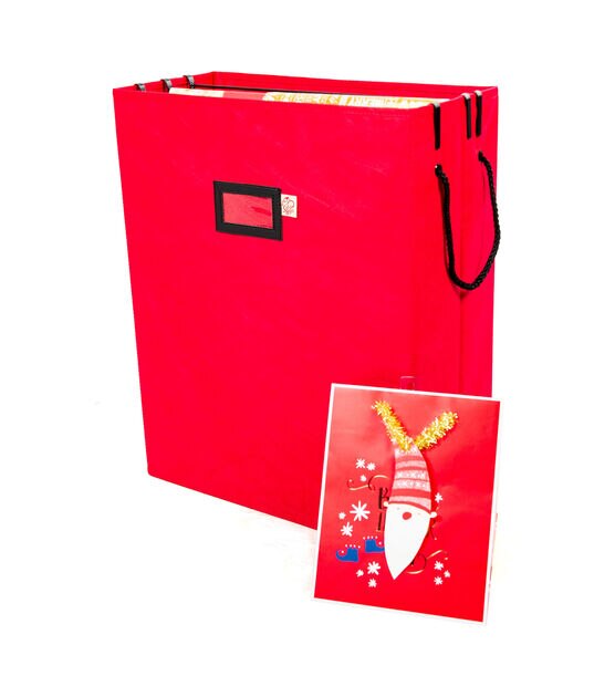 Santa's Bags Red Gift Bag & Tissue Paper Storage Box, , hi-res, image 3
