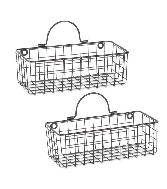Rustic Farmhouse Wire baskets, Bathroom Storage