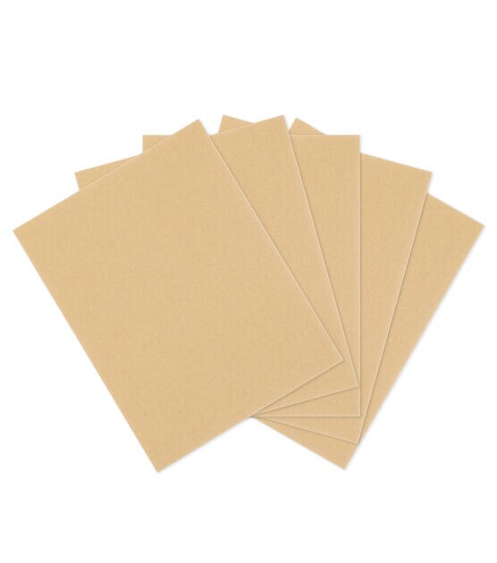 24 Sheets Light Brown Cardstock 8.5 x 11 Kraft Paper, 80lb Card